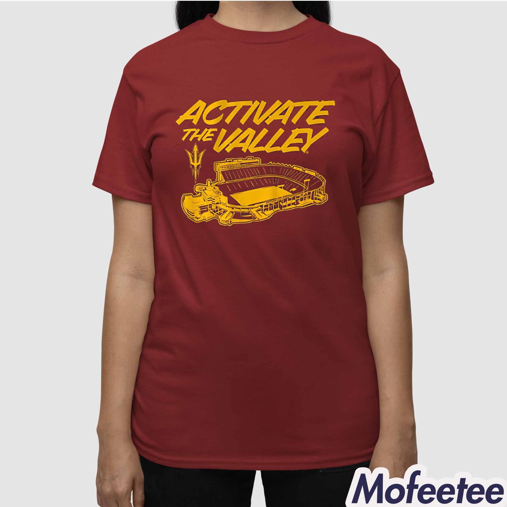 Arizona State Football Activate The Valley Shirt Arizona State Football Activate The Valley Shirt