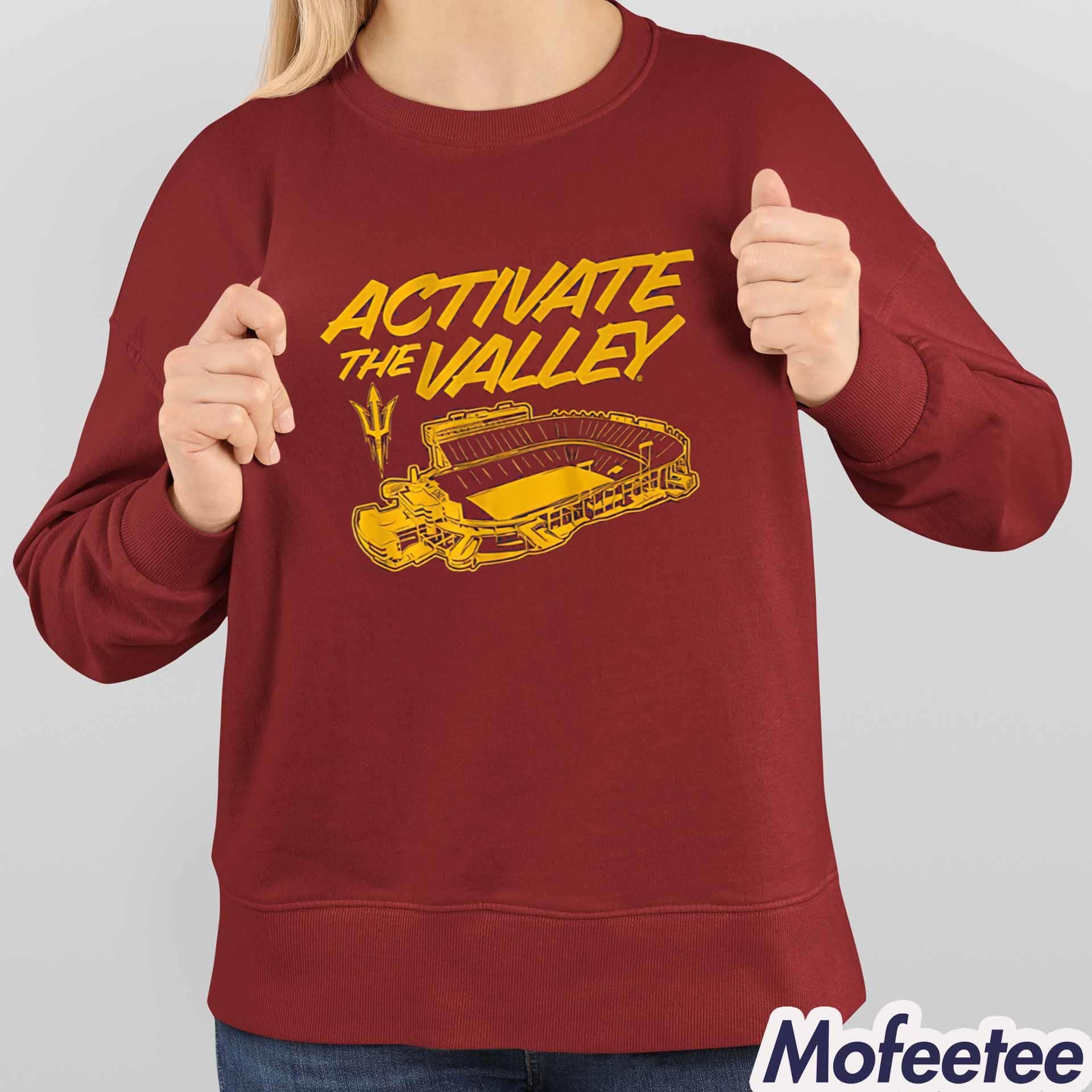 Arizona State Football Activate The Valley Shirt Arizona State Football Activate The Valley Shirt