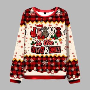 Jesus Is The Reason Ugly Christmas Sweater Jesus Is The Reason Ugly Christmas Sweater