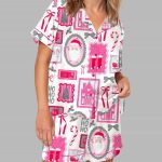 Bow Silky Satin Pajama Christmas Set