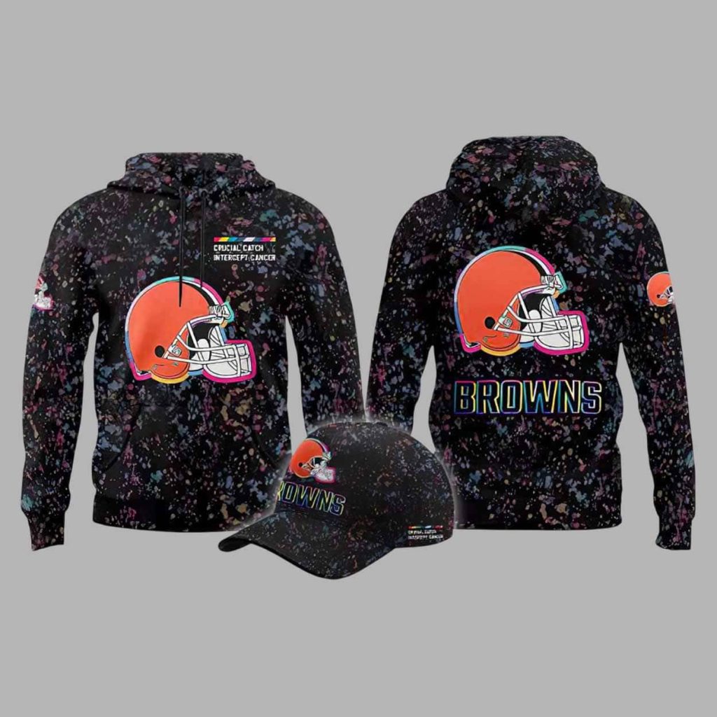 Browns Crucial Catch Intercept Cancer 2025 Hoodie 1