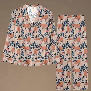Capybara and Plants Pajama Set 2