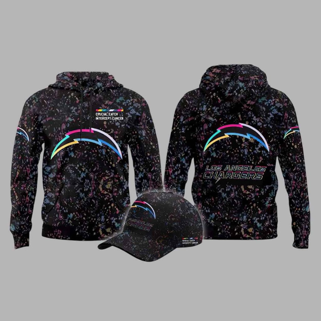 Chargers Crucial Catch Intercept Cancer 2025 Hoodie 1