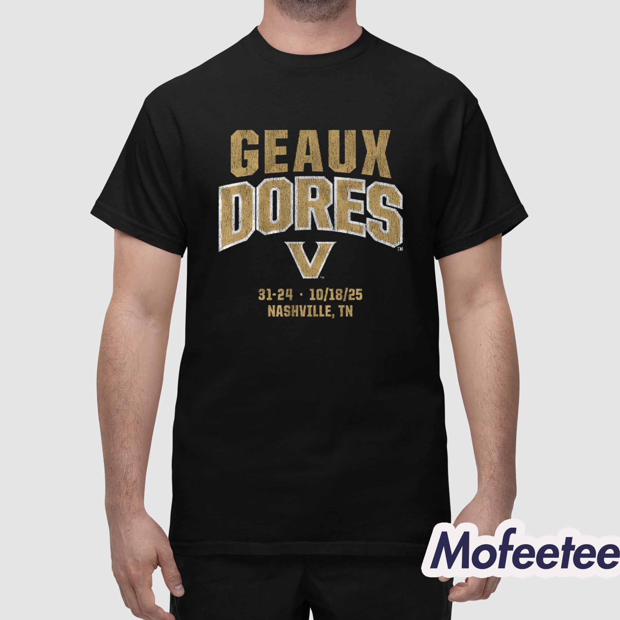 Commodores Football Geaux Dores Shirt Commodores Football Geaux Dores Shirt