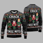 Crack Deez Nuts Nutcracker Ugly Christmas Sweater
