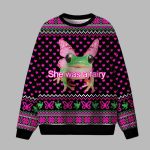 Fairy Frog She Was A Fairy Ugly Christmas Sweater
