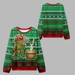 Frog Making Soup 2025 Ugly Christmas Sweater