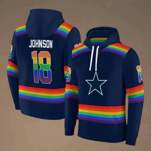 Custom Cowboys Rainbow Hoodie 2