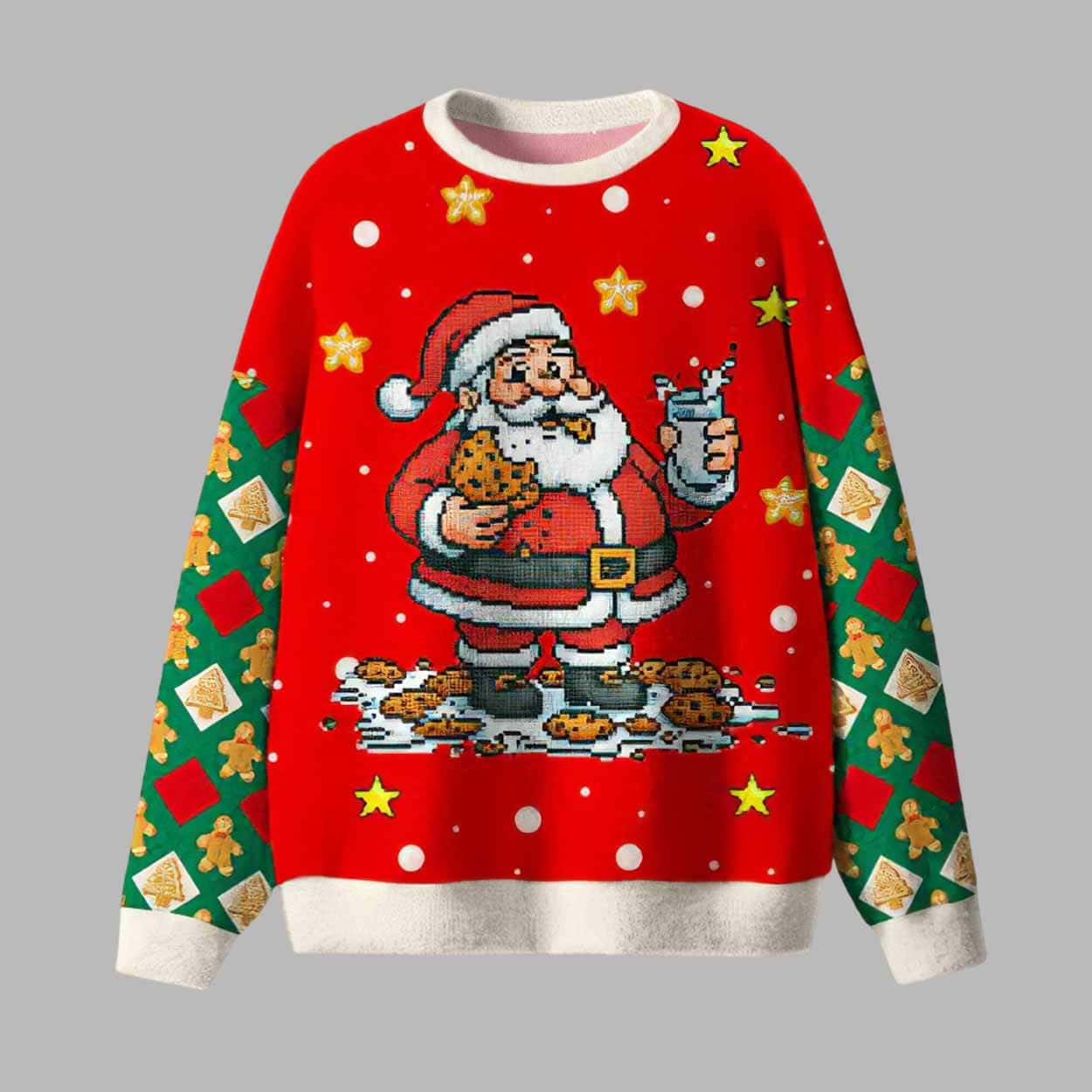 Happy Santa Claus Ugly Christmas Sweater Happy Santa Claus Ugly Christmas Sweater
