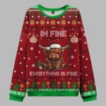 I’m Fine Everything Is Fine Ugly Christmas Sweater