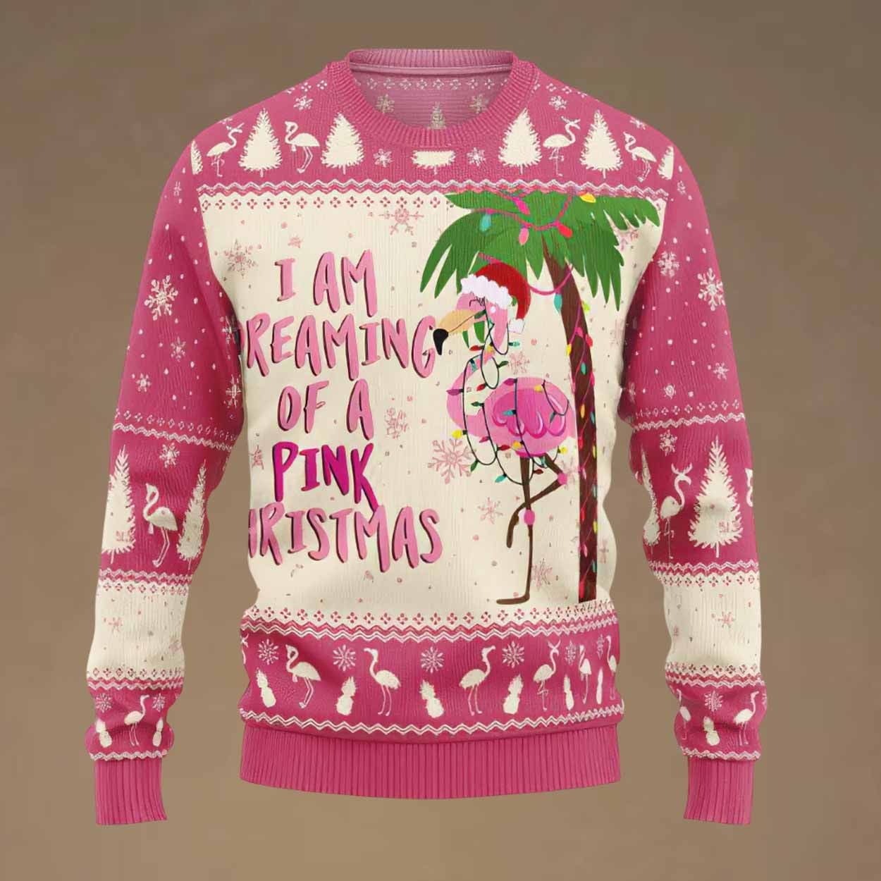 I Am Dreaming Of A Pink Christmas Ugly Christmas Sweater I Am Dreaming Of A Pink Christmas Ugly Christmas Sweater