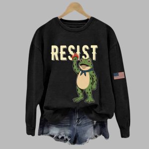 Women's Portland Frog Print Sweatshirt 2