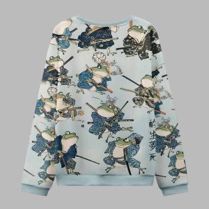 Frog Samurai Ugly Christmas Sweater 3