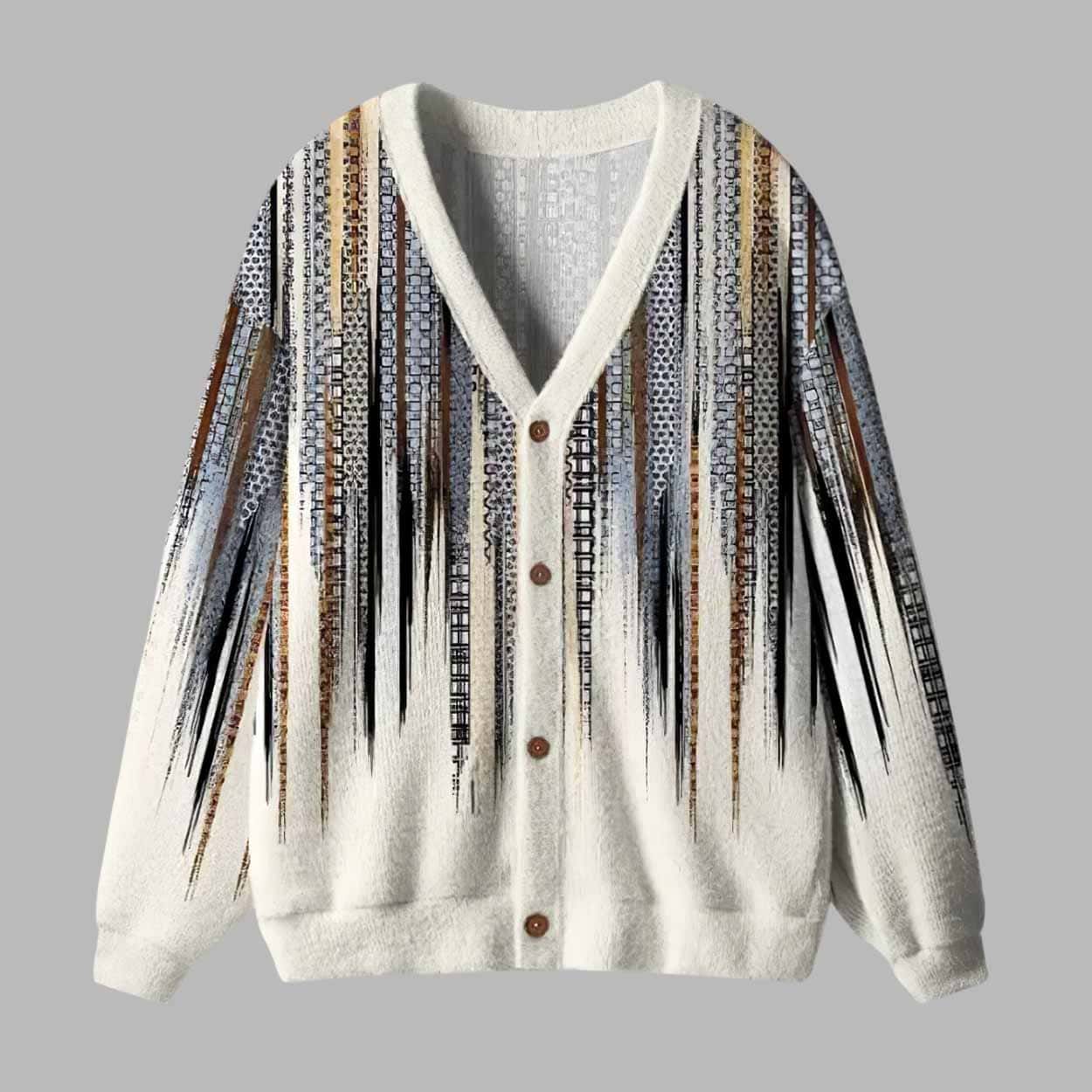 Japanese Pattern Ugly Cardigan Sweater Japanese Pattern Ugly Cardigan Sweater