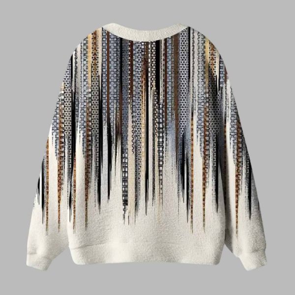 Japanese Pattern Ugly Cardigan Sweater