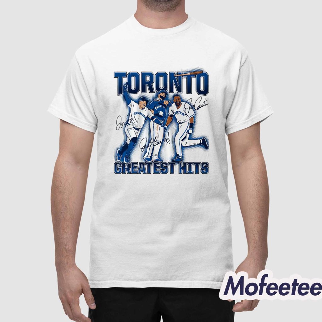 Joe Carter And Jose Bautista And George Springer Torontos Greatest Hits Shirt 1 Joe Carter And Jose Bautista And George Springer Torontos Greatest Hits Shirt 1