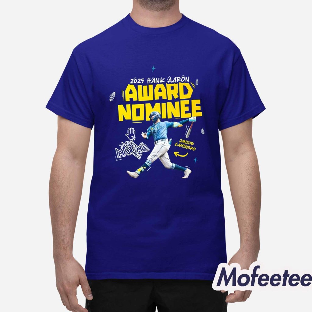 Junior Caminero Hank Aaron Award Nominee Shirt 1