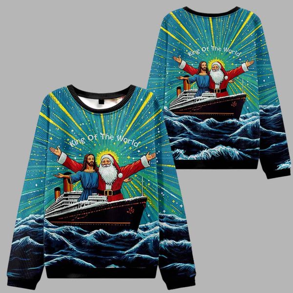 King Of The World Christian Ugly Christmas Sweater