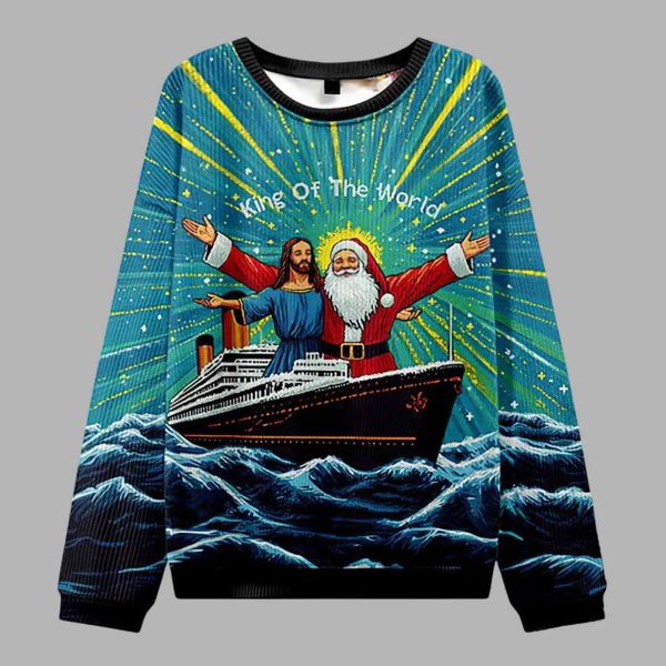 King Of The World Christian Ugly Christmas Sweater