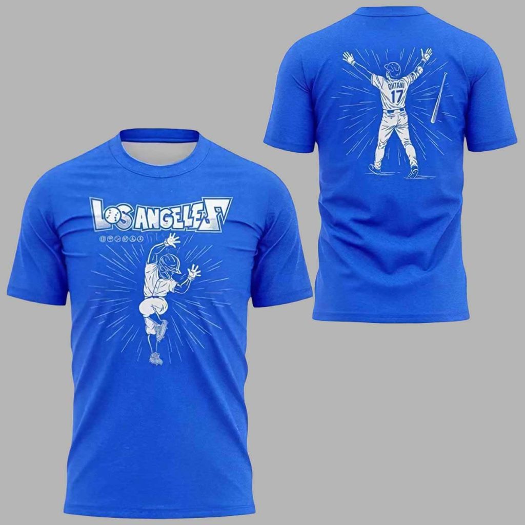 LA Dodgers 2025 Shohei Ohtani Hip Lock Shirt 1
