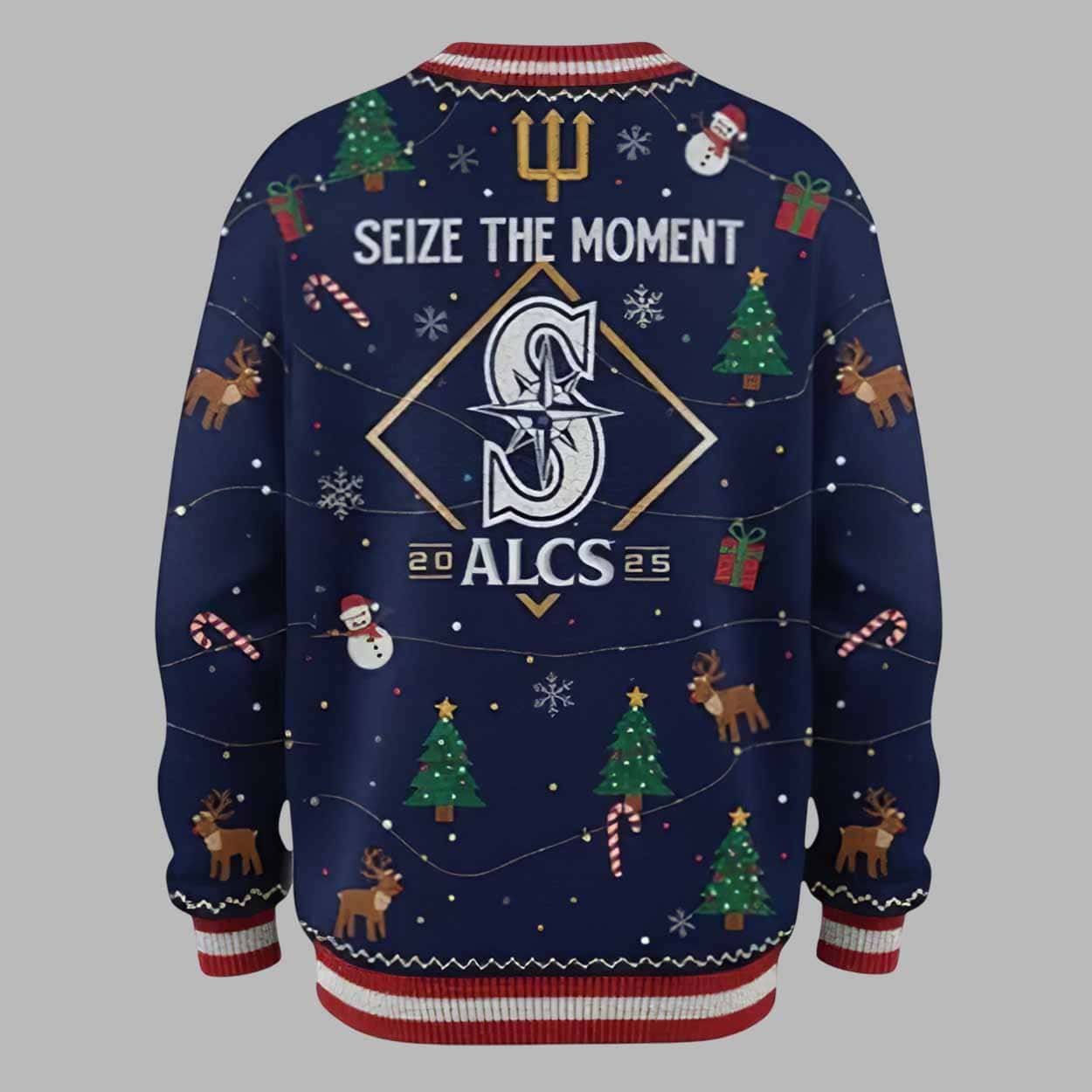 Mariners Seize The Moment ALCS 2025 Ugly Christmas Sweater Mariners Seize The Moment ALCS 2025 Ugly Christmas Sweater