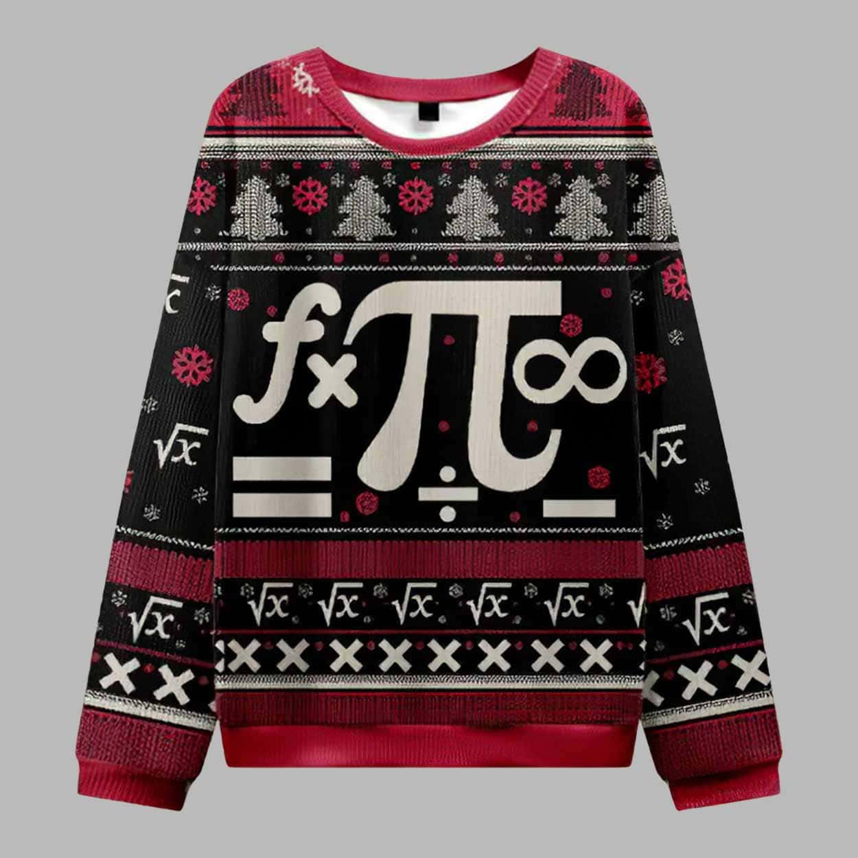 Math Christmas Black Ugly Christmas Sweater Math Christmas Black Ugly Christmas Sweater
