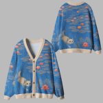 Monet’s Water Garden Ugly Cardigan Sweater