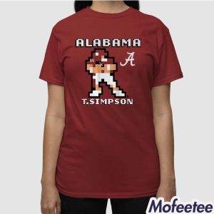 Alabama Football Ty Simpson Retro Baller Shirt 2 Alabama Football Ty Simpson Retro Baller Shirt 3