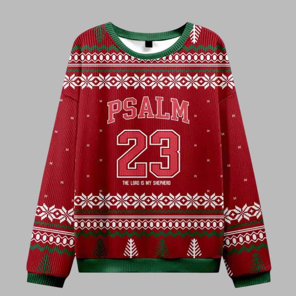 Psalm 23 Christian Ugly Christmas Sweater