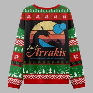 Visit Arrakis House Atreides Nerd Ugly Christmas Sweater 2 Visit Arrakis House Atrreides Nerd Ugly Christmas Sweater 3