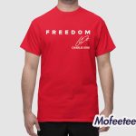 Red Freedom Legends Never Die Charlie Kirk Shirt