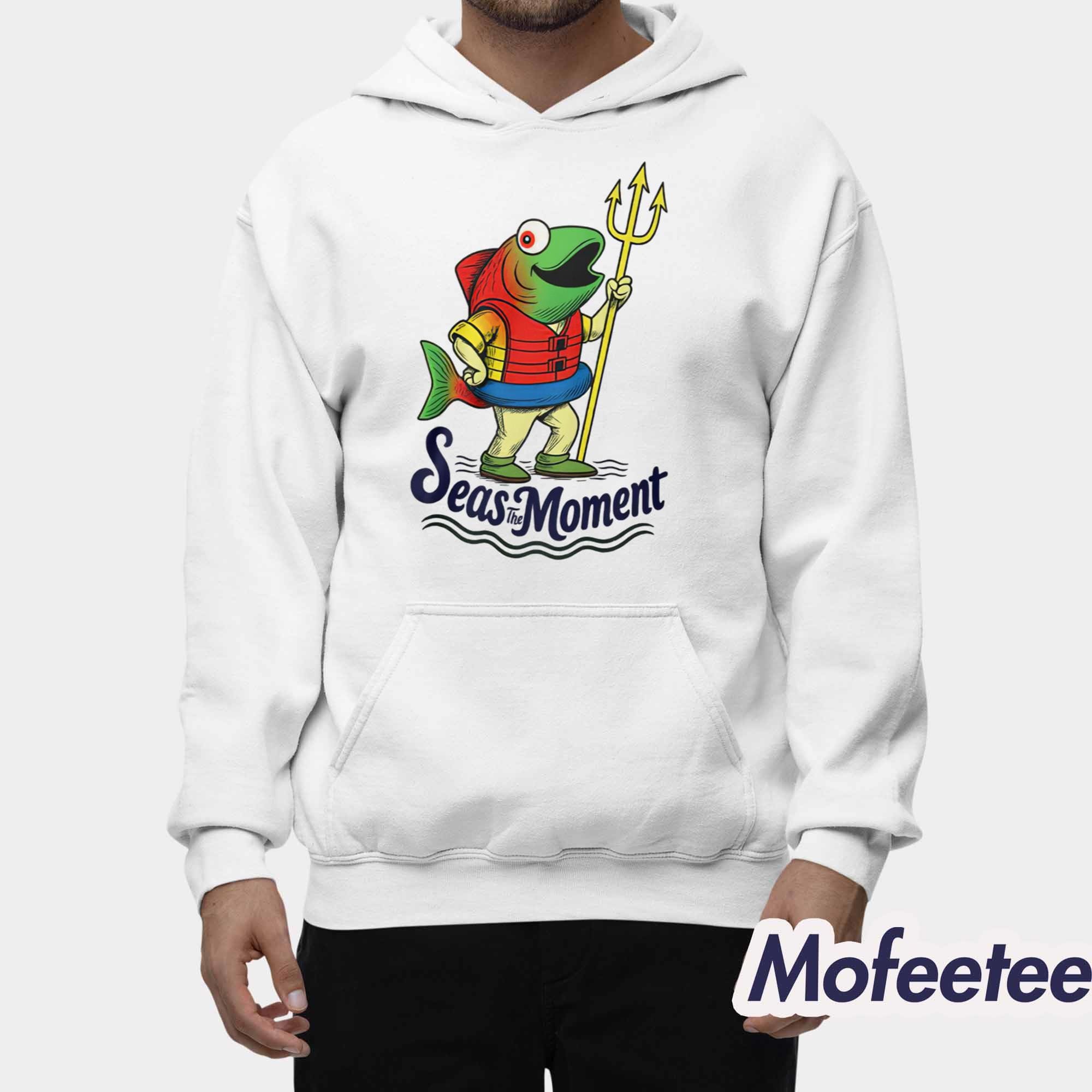 Seas The Moment Humpy Salmon Mariners Holding Trident Shirt Seas The Moment Humpy Salmon Mariners Holding Trident Shirt