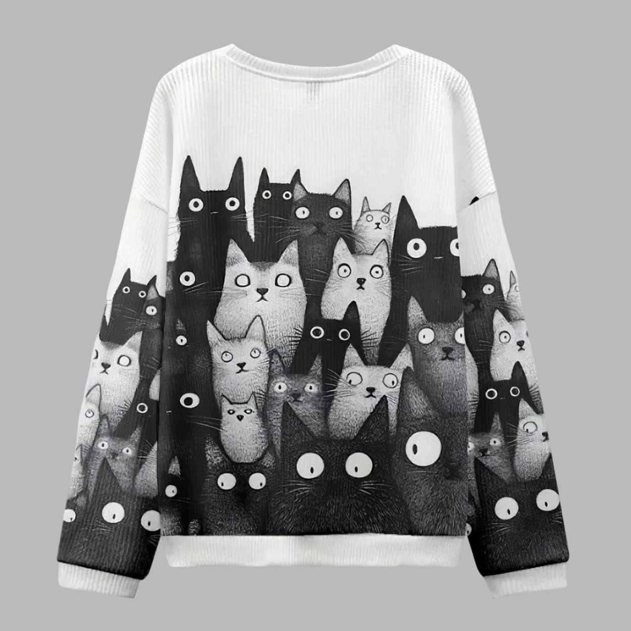 The Judgmental Stare Of Cats Ugly Christmas Sweater The Judgmental Stare Of Cats Ugly Christmas Sweater