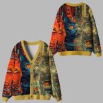 The Rise Of The Mechanical Cat Ugly Cardigan Sweater