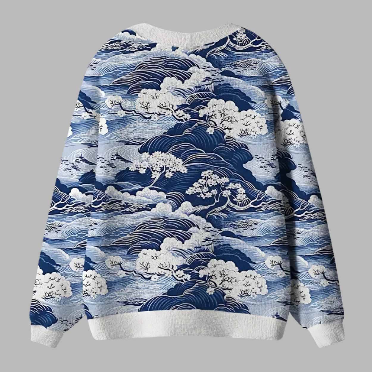Traditional Japan Scenery Ugly Cardigan Sweater Traditional Japan Scenery Ugly Cardigan Sweater