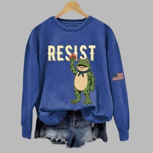 Women's Portland Frog Print Sweatshirt 5