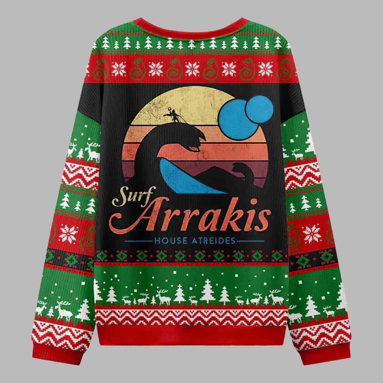 Visit Arrakis House Atreides Nerd Ugly Christmas Sweater Visit Arrakis House Atreides Nerd Ugly Christmas Sweater