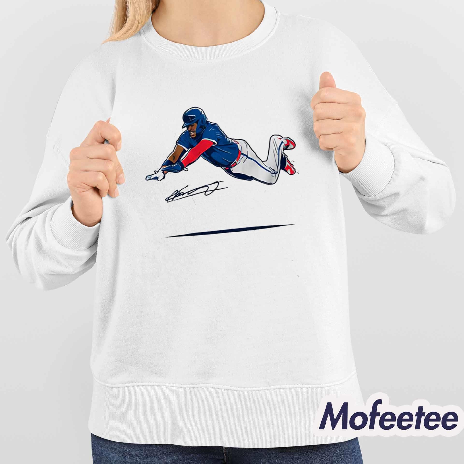 Vladimir Guerrero Jr Super Vlad Flying Slide Shirt Vladimir Guerrero Jr Super Vlad Flying Slide Shirt