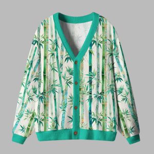 Zen Bamboo Serenity Ugly Cardigan Sweater 2