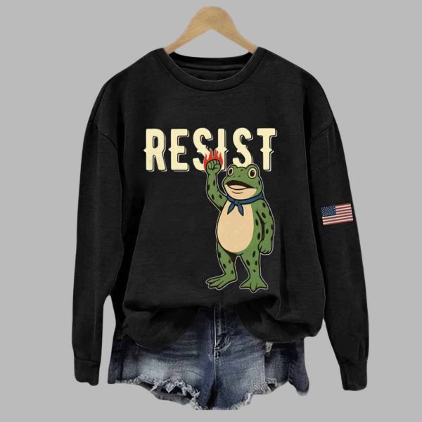 Women’s Portland Frog Print Sweatshirt