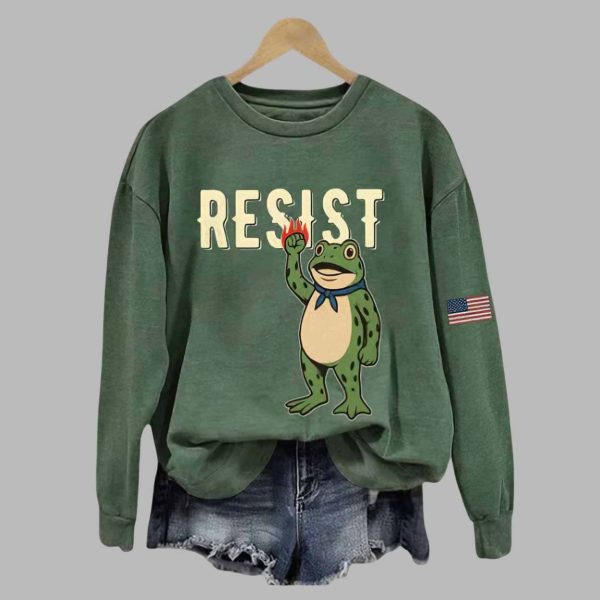 Women’s Portland Frog Print Sweatshirt