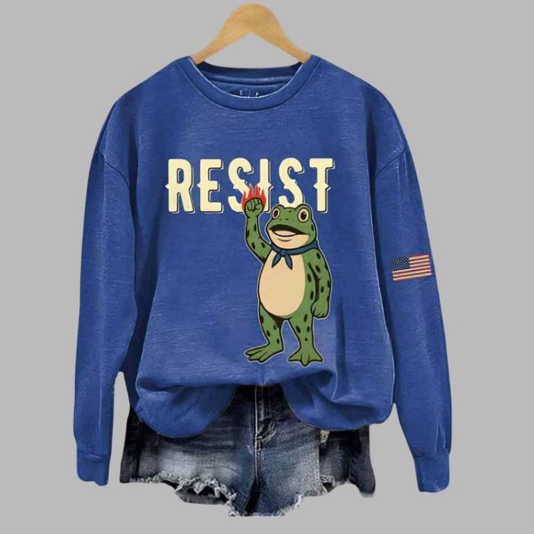 Women’s Portland Frog Print Sweatshirt
