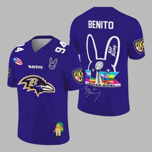 Ravens Bad Bunny Bowl LX 2025 2026 Jersey 1