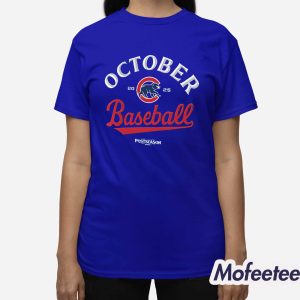 Chicago Cubs 2025 October Baseball Shirt