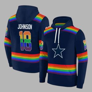 Custom Cowboys Rainbow Hoodie 1