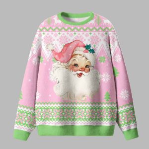 Smiling Santa Claus Ugly Christmas Sweater