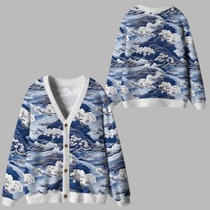 Traditional Japan Scenery Ugly Cardigan Sweater Traditional Japan Scenery Ugly Cardigan Sweater