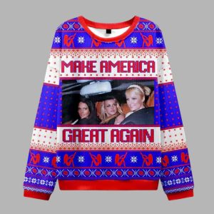 Make America Great Again Y2K Ugly Christmas Sweater 1 Make America Great Again Y2K Ugly Christmas Sweater 2