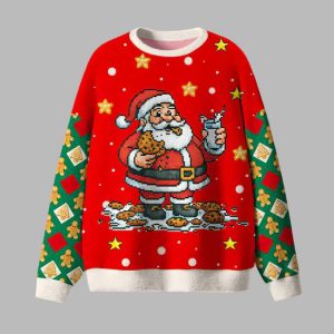 Happy Santa Claus Ugly Christmas Sweater Happy Santa Claus Ugly Christmas Sweater