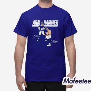 Jaxson Dart And Cam Skattebo Arm Hammer Shirt 4